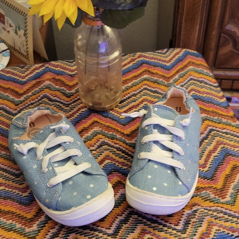 Darling blue canvas sneakers